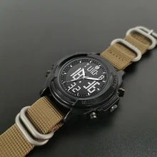 Multi-functional digital watch NATO nylon Waterproof Luminous Watch Men's Quartz Watch Leisure Outdoor Sports Military watch