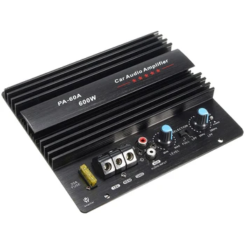 

12V 600W PA-60A Bass HIFI Speaker Amplifier Board Lossless Durable Mono Channel Module High Power Car Audio Sound Accessories