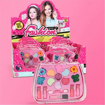 

NEW Non-Toxic Children Cosmetics Beauty Toys Pretend Play Girls Princess Makeup Box 1 Set