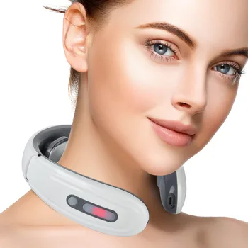 

Electric Pulse Neck Massager Battery or USB charge Powered Cervical Traction Therapy Massage Stimulator Pain Relief Health Care
