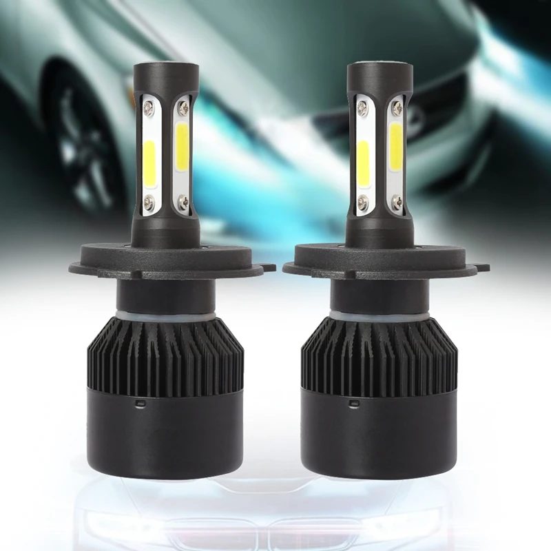 S2 H4 Auto LED Koplamp Lampen 12V 6500K 72W 8000LM COB LED Koplamp
