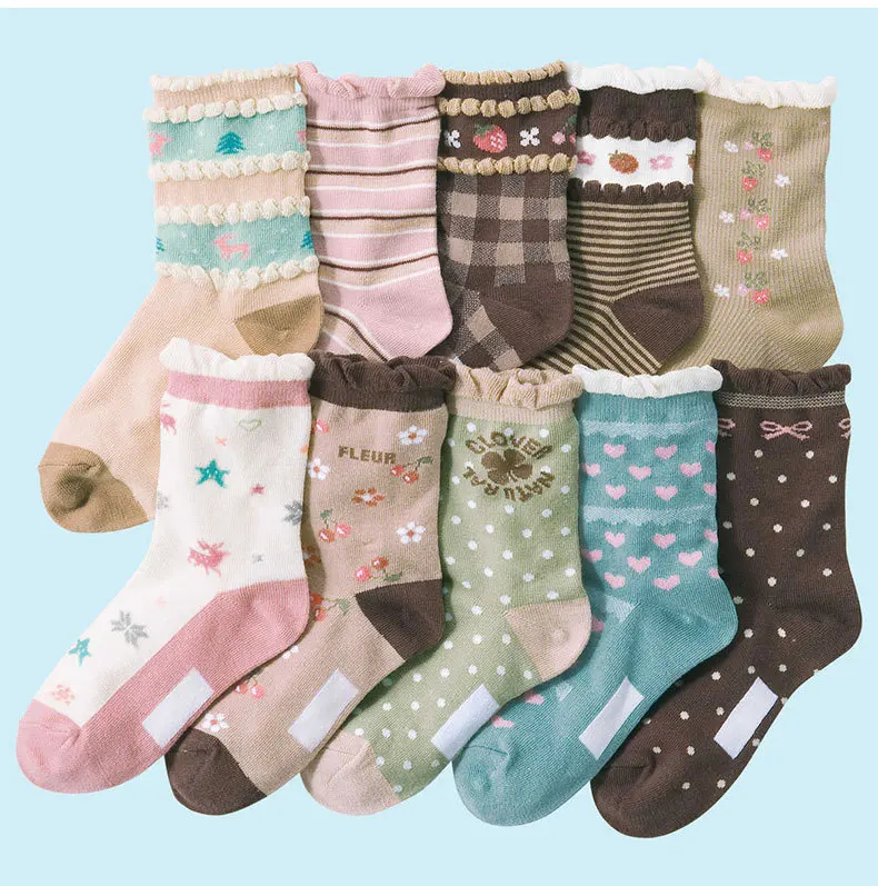 Nissen Spring, Autumn And Winter WOMEN'S Socks Princess Short Socks Cute Cartoon Pure Cotton CHILDREN'S Socks