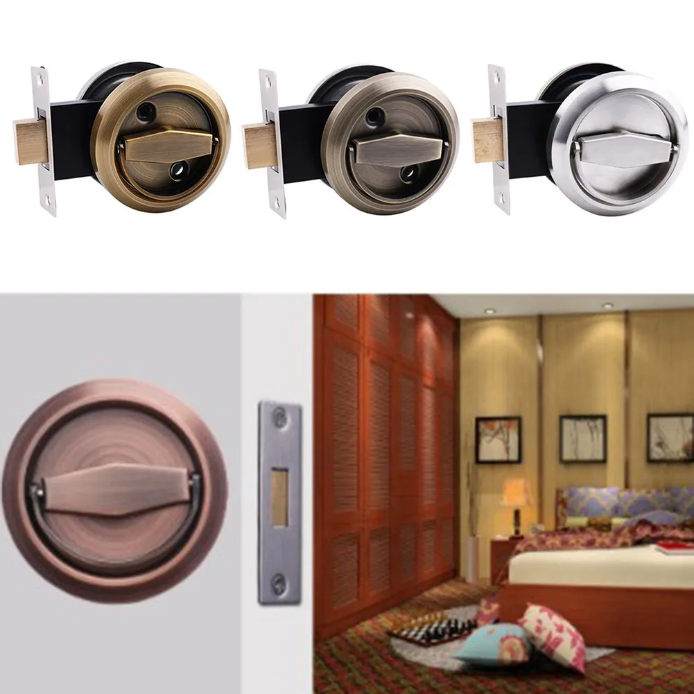 Double sided Invisible Door Lock Door Knobs Stainless Steel