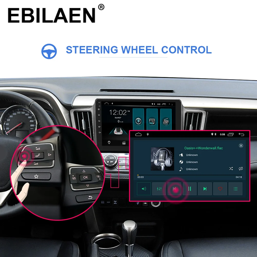 Perfect Car DVD Multimedia player For Toyota RAV4 RAV 4 2013-2017 2Din Android 9.0 Autoradio GPS Navigation Radio Cassette Recorder 2
