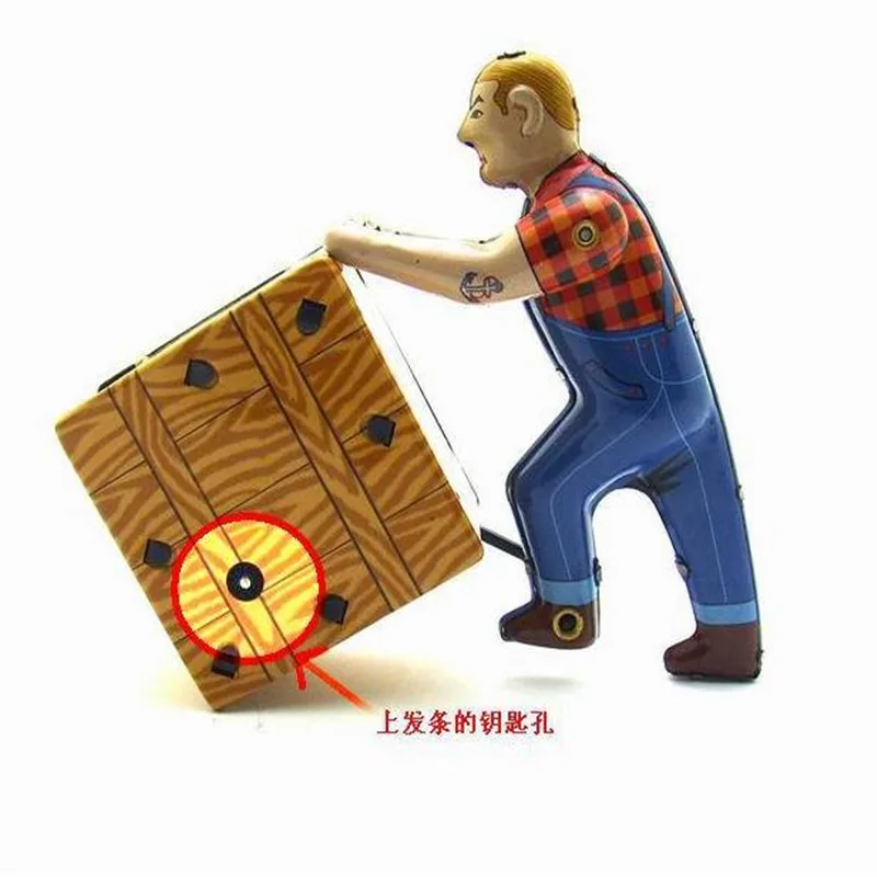 Винтажная жестяная игрушка, классический заводной жестяная игрушка для взрослых, коллекционный подарок для детей