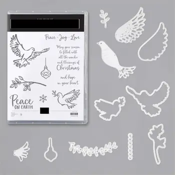 

DOVE OF HOPE Metal Cutting Dies and Stamps Stencils for DIY Scrapbooking Stamp/photo album Decorative Embossing Dies