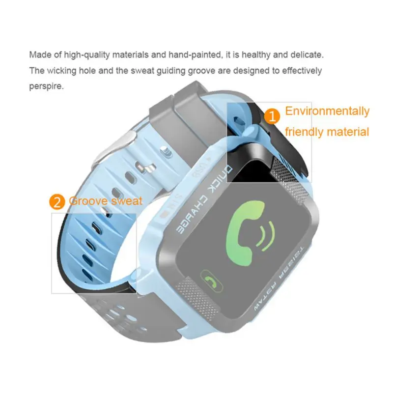 Y21G Детские Смарт-часы Bluetooth дети вызова часы с gps-трекером gps LBS водонепроницаемый