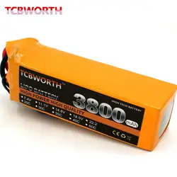 6S 22,2 V 3800mAh 30C 40C 60C RC Дрон LiPo батарея для РУ самолет квадротор вертолет Автомобиль Лодка Грузовик-цистерна 6S игрушки LiPo AKKU