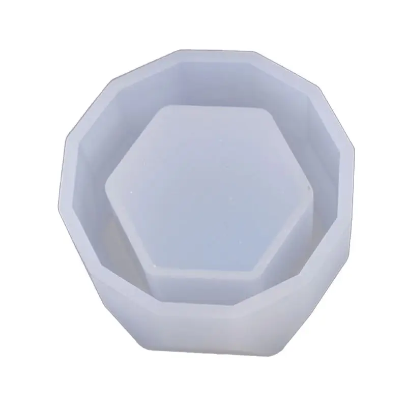 

Crystal Epoxy Resin Mold Hexagon Cup Casting Silicone Mould DIY Crafts Desktop Decoration Making Tool