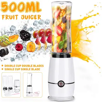 

Electric Juicer 500ml Portable Kitchen Fruit Blenders Mixer Drink Machine Juices Cup Maker Stainless Steel Blade Food Processor