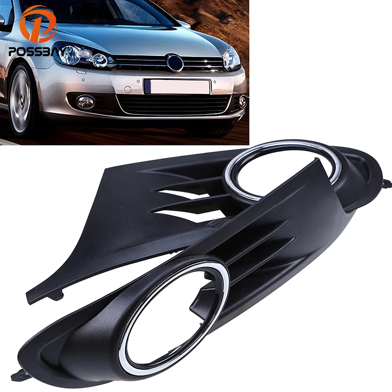 POSSBAY Car Front Bumper Lower Grille Fog Light Grills Cover Fit for 2008-2013 VW Golf MK6 Side Accessories | Автомобили и