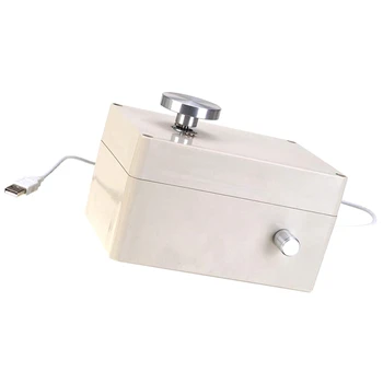 

USB Aluminum Alloy Fingertip Mini Pottery Wheel 4.5cm Turntable Knob Stepless Speed Change Gift for Children Learning Toys