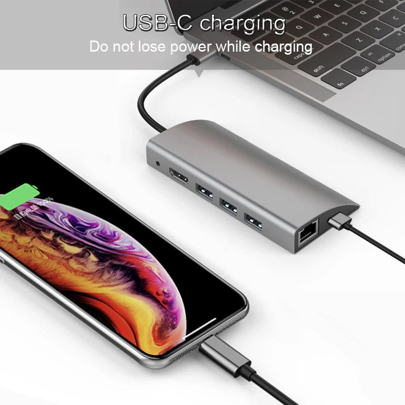 Адаптер USB Type C на 3 0 Thunderbolt HDMI 5 мм|USB-хабы| |