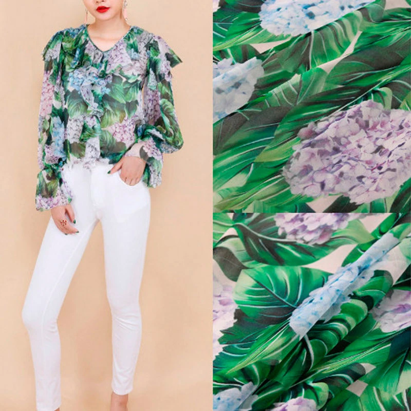 145cm Width Fashion The Hydrangea Green Leaves Thin Chiffon Fabric For Woman Girl Dresses Blouse Diy Cloth Sewing Material Fabric Aliexpress 145cm Width Fashion The Hydrangea Green Leaves Thin Chiffon Fabric For Woman Girl Dresses Blouse Diy Cloth Sewing Material Fabric Aliexpress