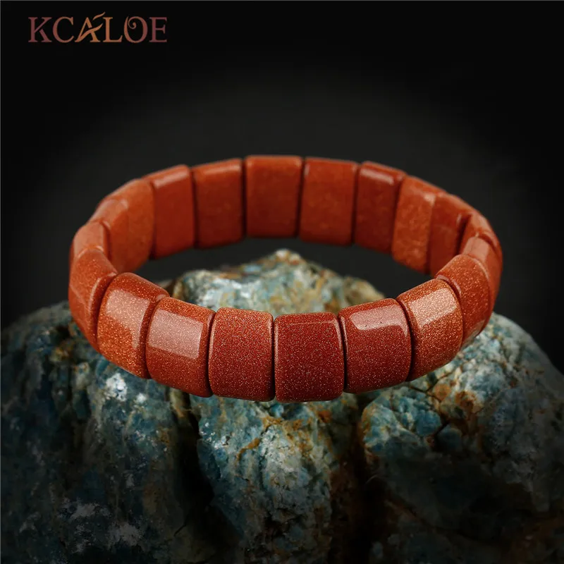 KCALOE брендовые модные розовые кварцевые подвески для йоги браслеты и квадратные