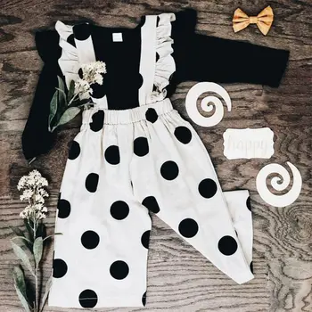 

PUDCOCO 2PCS Kid Baby Girl Ruffle T-shirt Tops Pants Fashion Outfit Clothes Summer 1-5Y Support wholesale