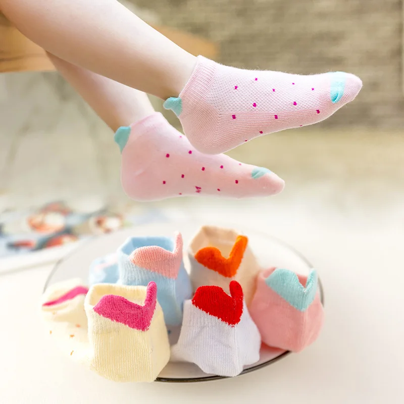 Boys Socks Clothing-Accessories Mesh Heart-Star Baby Children Girl Kids Cartoon 5-Paris/Lot
