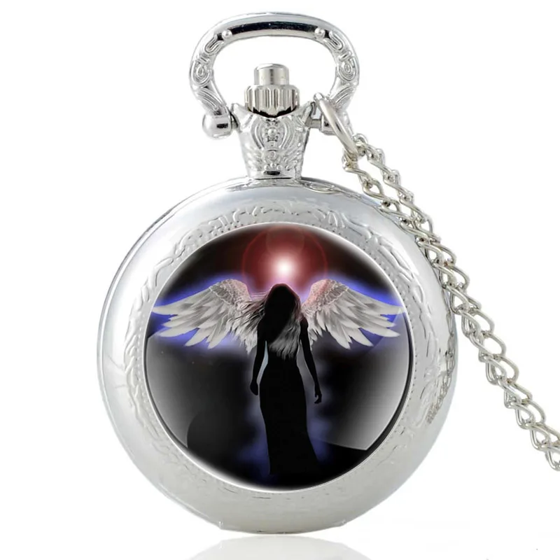 Классические уникальные часы Guardian Angel дизайнерские серебряные винтажные