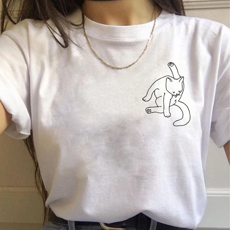 90s Графический Harajuku Ullzang футболки Женская мода корейский стиль футболка гранж мультфильм футболка Летняя уличная топ тройники Женские - Цвет: 7780