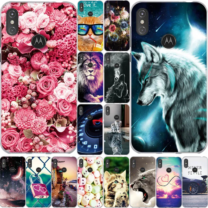 Силиконовый чехол для Motorola Moto One Power 6 2 дюйма задняя крышка телефона P30 Note с