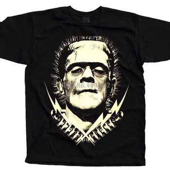 

Frankenstein Movie Poster Men Gothic T-Shirt Personalized Tshirt Plain T-Shirt Police Tshirts For Fitness Csaaeu