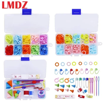 

381Pcs Stitch Ring Markers Colorful Knitting Crochet Locking Counter Stitch Needle Clip Weaving Tools Knitting Kits with 3 Box
