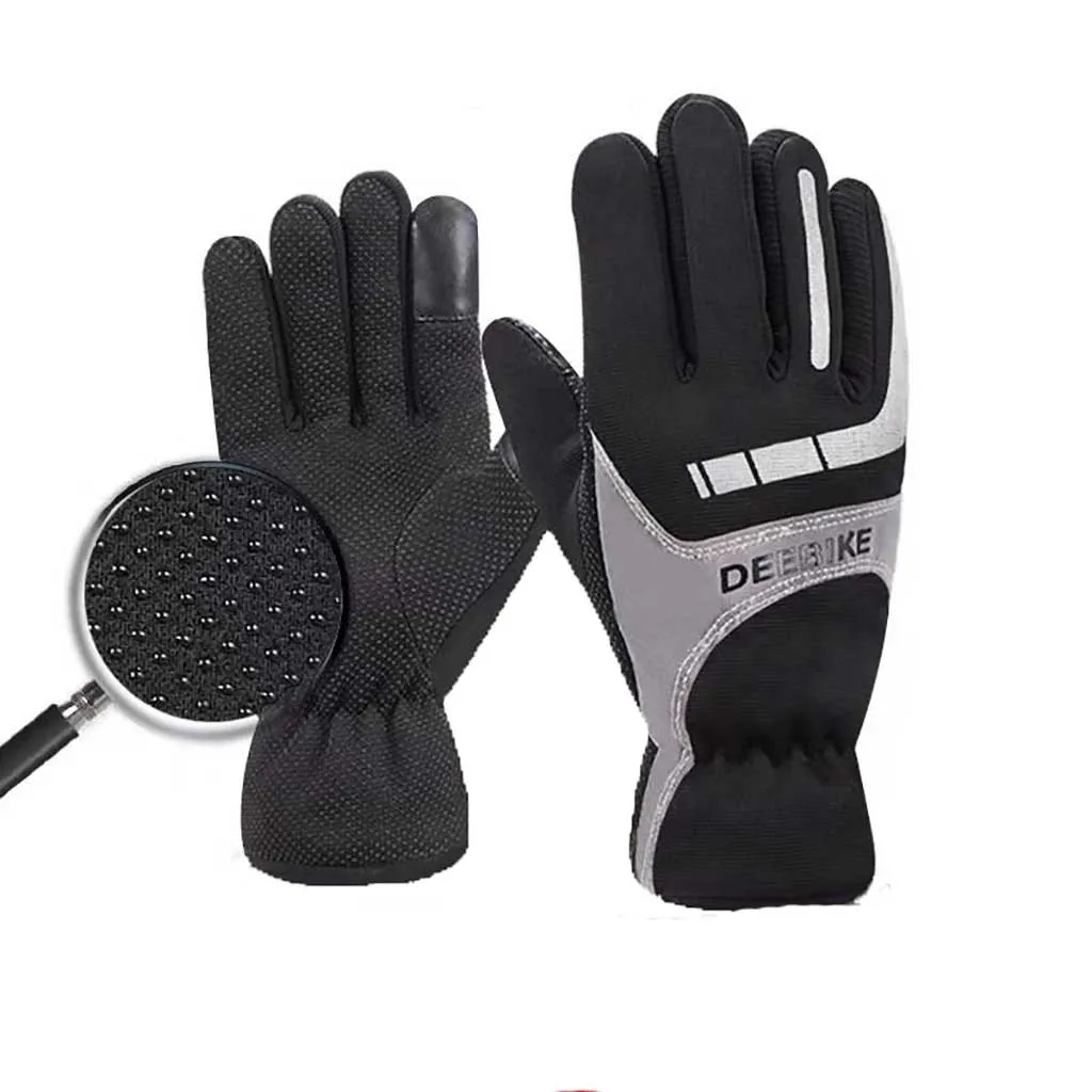 Men Winter USB Hand Warmer Electric Thermal Gloves Thermal Gloves Outdoor Motorcycle Riding Windproof Thicken Ski Gloves