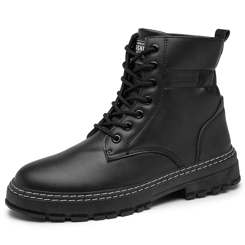 

Shoes Men Boots Doc Spring & Autumn Shoes Martins Man Leather Shoes Ankle Bot Cowboy Waterproof Motorcycle Casual Coturno Botas