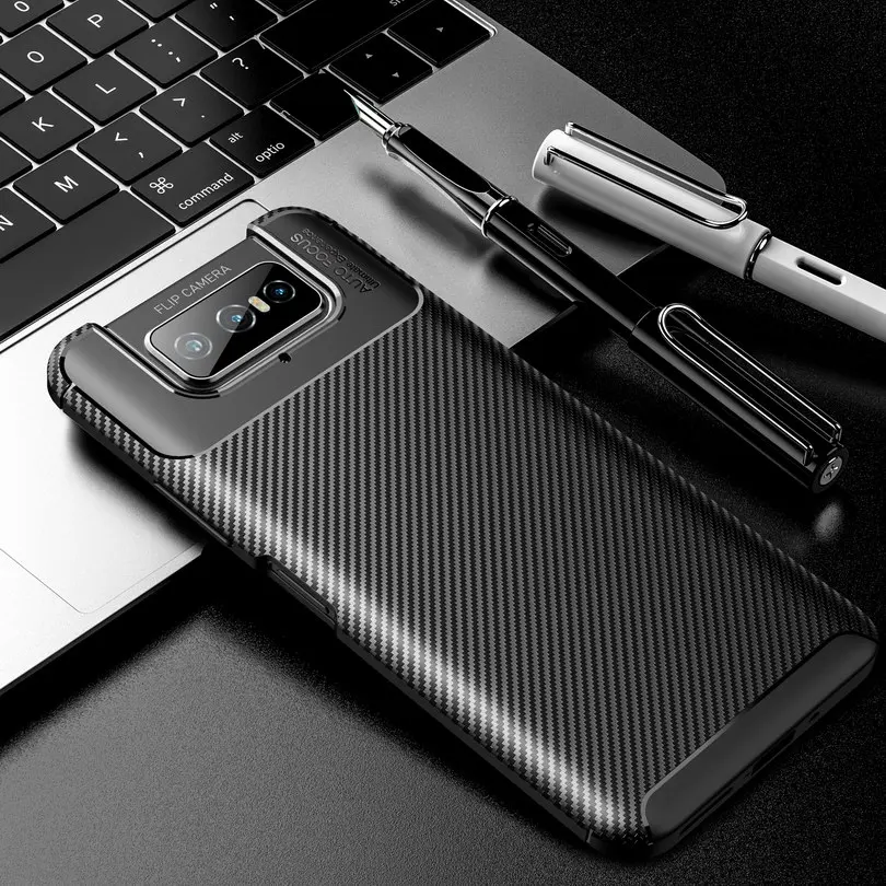 Роскошный чехол для телефона ASUS Zenfone 7 ZS670KS бронированный мягкий силиконовый Zenfone7