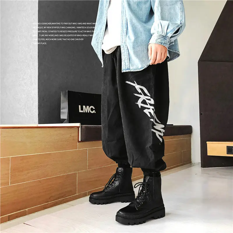 Winter 2021 New Black Thick Cloth Bottom Mid Top Boots Men Autumn British Trend High Top Boots Casual Shoes Men's Boots