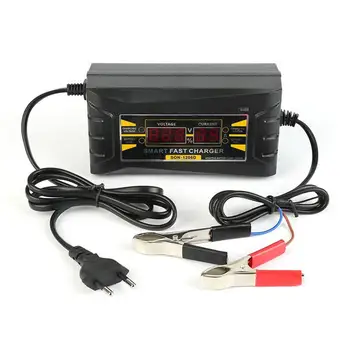 

Vehemo 12V/6A Automobile Intelligent Battery Automatic Automatic Battery Charger Motorcycle Car Battery Charger for Motors