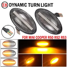 2x Flowing Side Repeater Lamp Dynamic LED Side Marker Light Error Free Panel Lamp For BMW for MINI Cooper R50 R52 R53 2002 2008