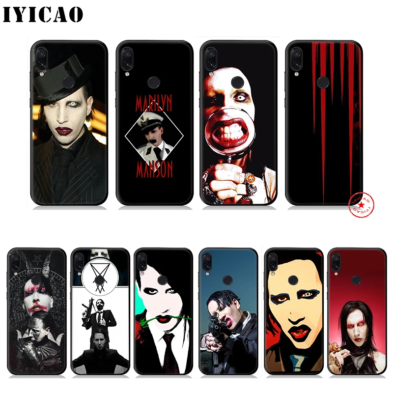 IYICAO Marilyn Manson Soft Case for Redmi K20 8A 7A 7 6 Pro 6A 5 Plus 5A 4X 4A S2 Go Silicone |