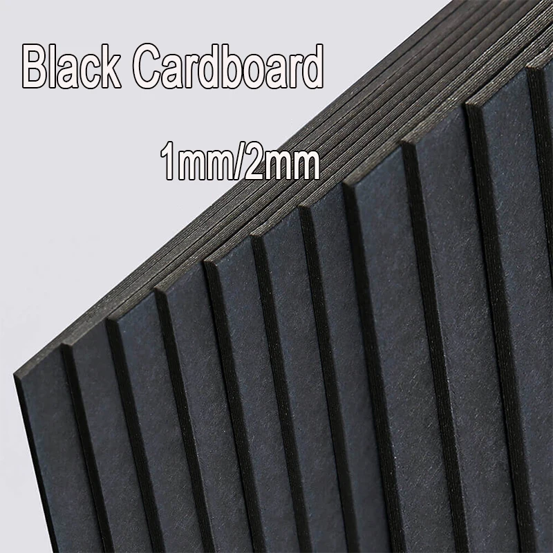 Hard Card A3 Black Cardboard Paper DIY Painting Paperboard 120gsm-300gsm -  AliExpress