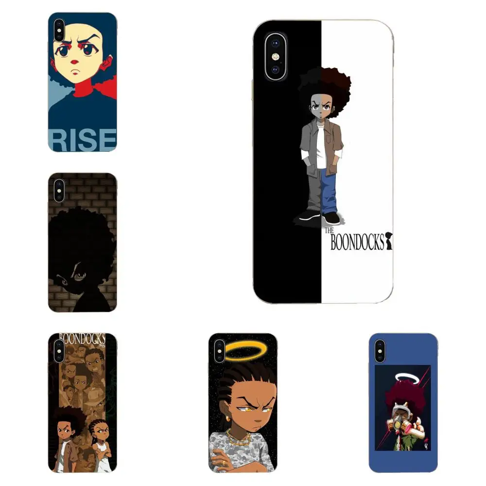 Huey Freeman Boondocks ТПУ чехлы для Motorola Moto G G2 G3 G4 G5 G6 G7 Plus Xiaomi Redmi Note 8 8A 8T 10 K30 5G | Мобильные