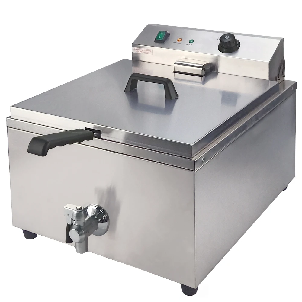 

Single Tank Small Fat Fryer Machine Home Use Commercial Good Quality Convenient Electric Deep Frying