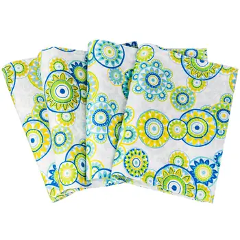 

Eforcurtain Cute Polka Dots Print Placemats Waterproof Polyester Fabric Table Mats 4 Packs, 13 Inch by 19 Inch, Lime Green