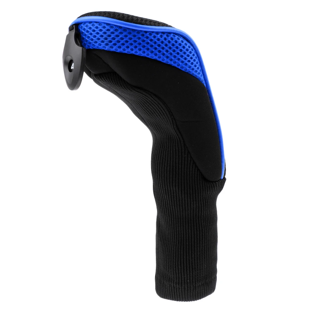 Golf Hybrid Club Head Covers with Interchangeable No. Tag (3, 4, 5, 7, X) UT Head Cover