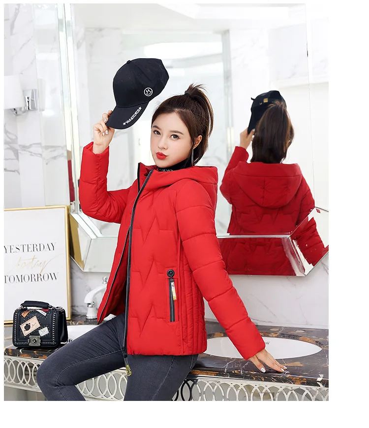 Abrigos Mujer Invierno Short Winter Jacket Women Fur Cotton Padded Jacket Female Parka Womens Jacket Winter Coat for Woman