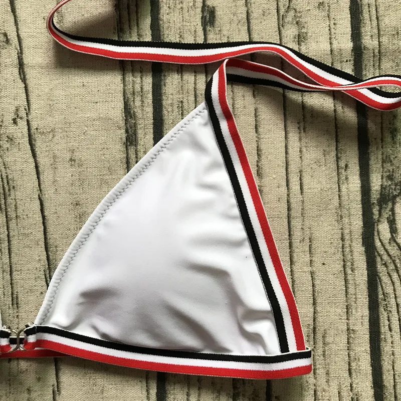 Triangle Bikinis Women Solid Sexy Micro Bikinis Brazilian Split Swimsuit Female Triangle Biqunis Set Women Brazilian Swimwear