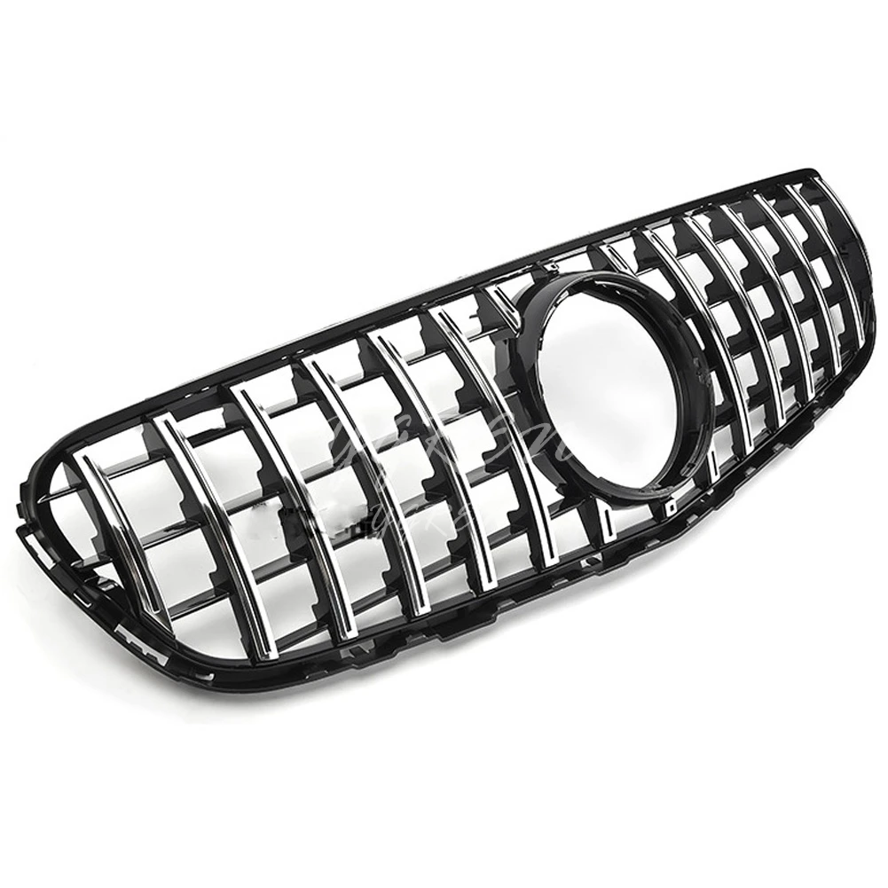Silver Black GTR Style Front Grille For Mercedes Benz GLC W/X253 GLC300 GLC350