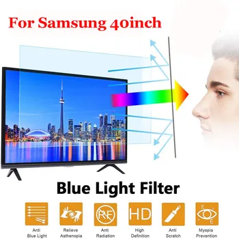 

For Samsung 75-inch TV Blue Light Screen Protector, Eye Protection Blue Light Protector Blocks