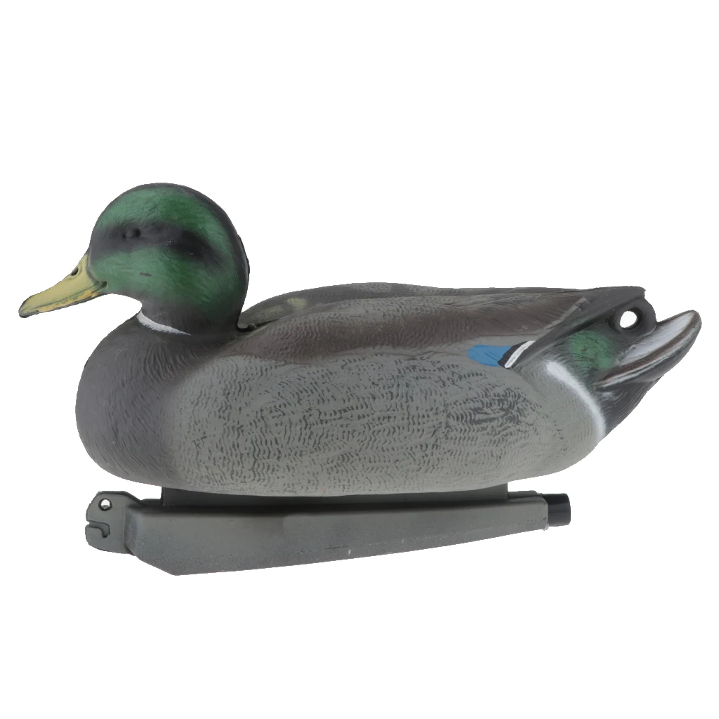 Duck Decoy, Lifelike Drake, Garden Yard Scarer, Lawn Ornaments, Floating Decoy, Hollow Body, Lightweight, Can be used anywhere