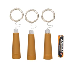 Thrisdar 2 м 20LED инструмент для установки пробок в бутылки свет с питанием AAA медная проволочная лампа-бутылка DIY рождественская Свадебная вечеринка Гирлянда Свет