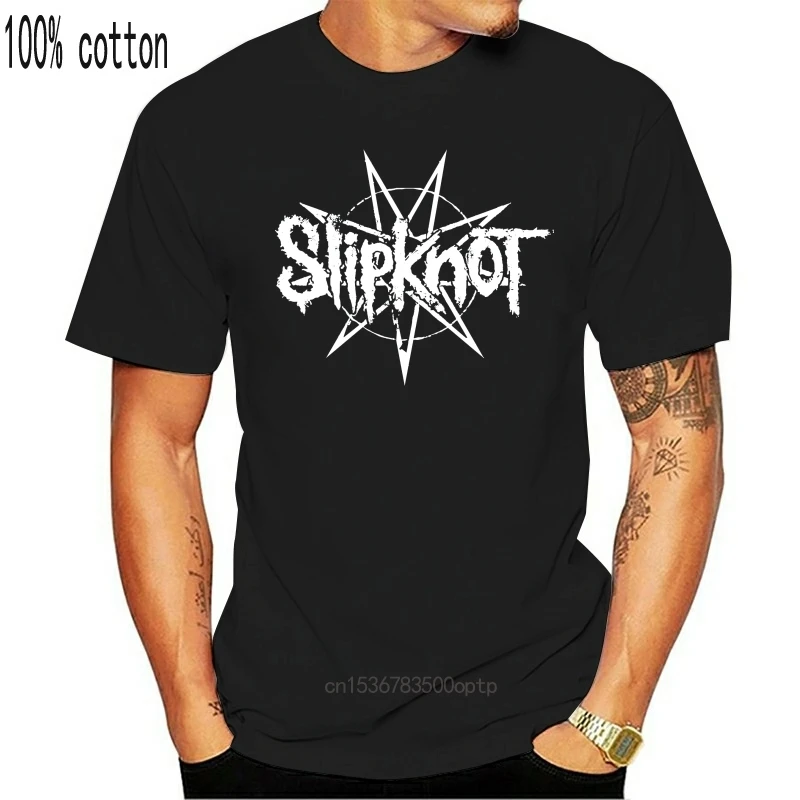 Логотип Slipknot Star Винтажная футболка для стирки снега-Новинка официальная! Мужские