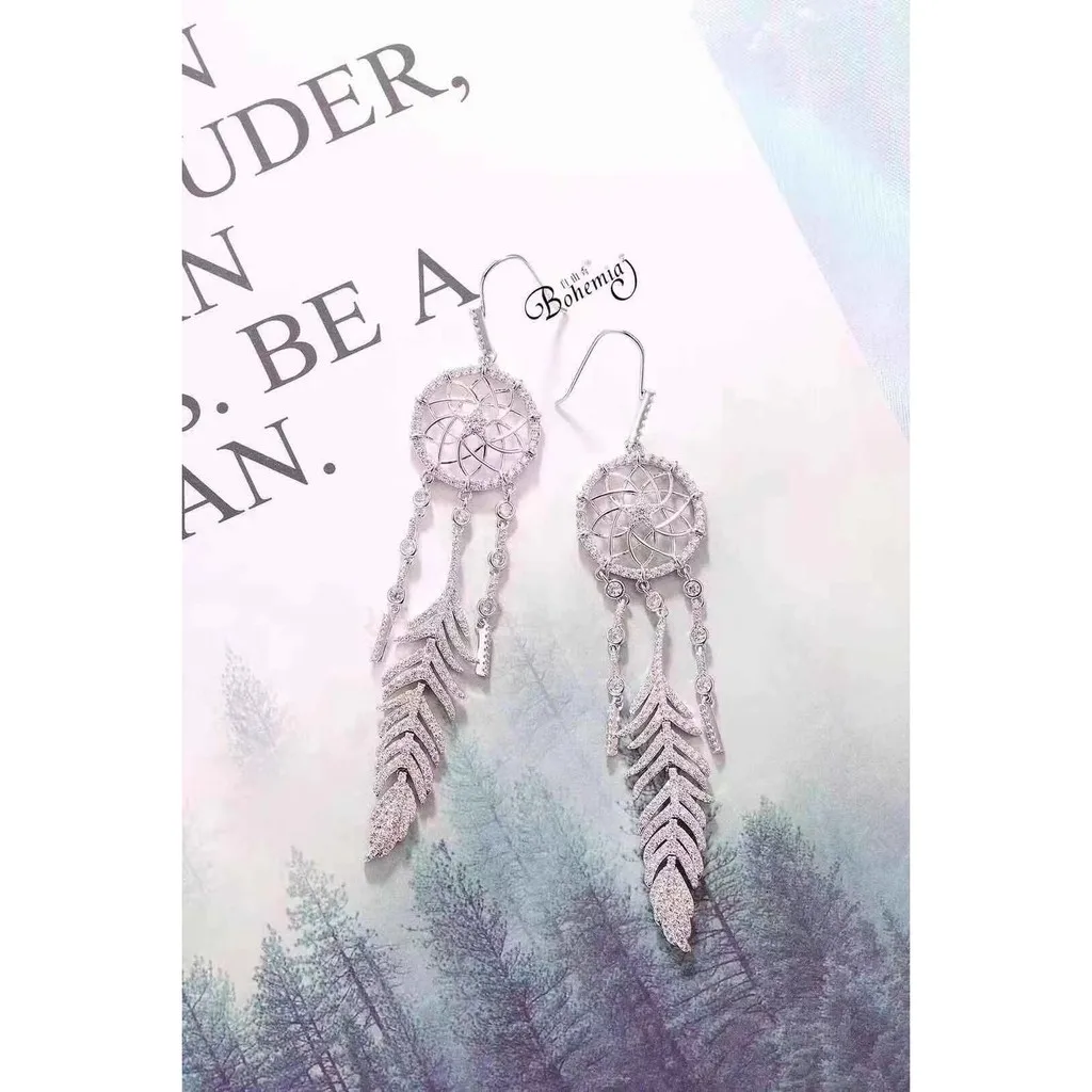 

Euro-American Ms. Han Fan's Beautiful Trend Earrings Dreamnet Bohemian Wind