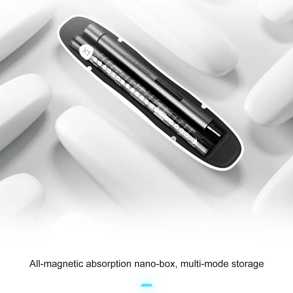WOWSTICK 1F+ мини электрическая отвертка перезаряжаемая Беспроводная шуруповерт с светодиодный светильник литиевая батарея