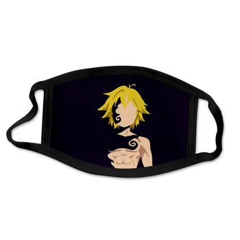 

Anime The Seven Deadly Sins 3D mask + Pm2.5 Reusable Japanese Style Face Mask for men and women Anti Dust Pollutiont