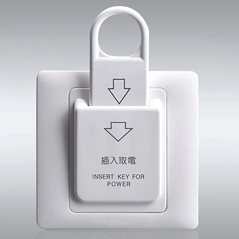 

5Pcs Hotel Saving Power Switch Ac-220V 30A Three Line Wall Sensory Switch with Password Key-Card
