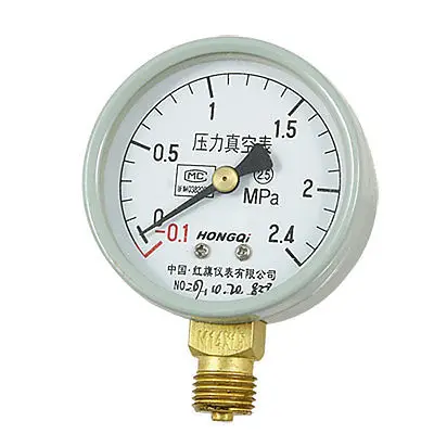 

-0.1-2.4 MPa Round Dial Pressure Vacuum Compound Gauge